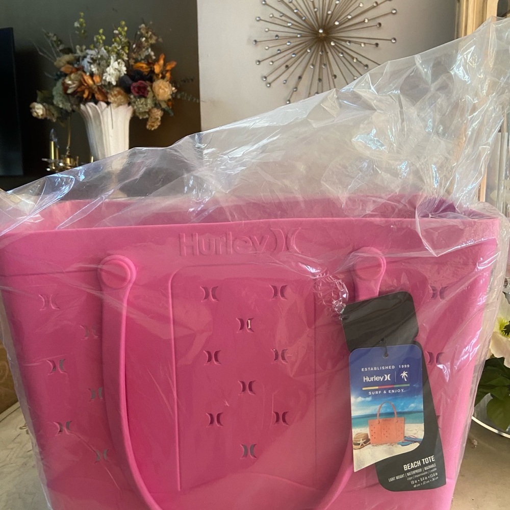 Hurley Vibrant Pink Storage Tote